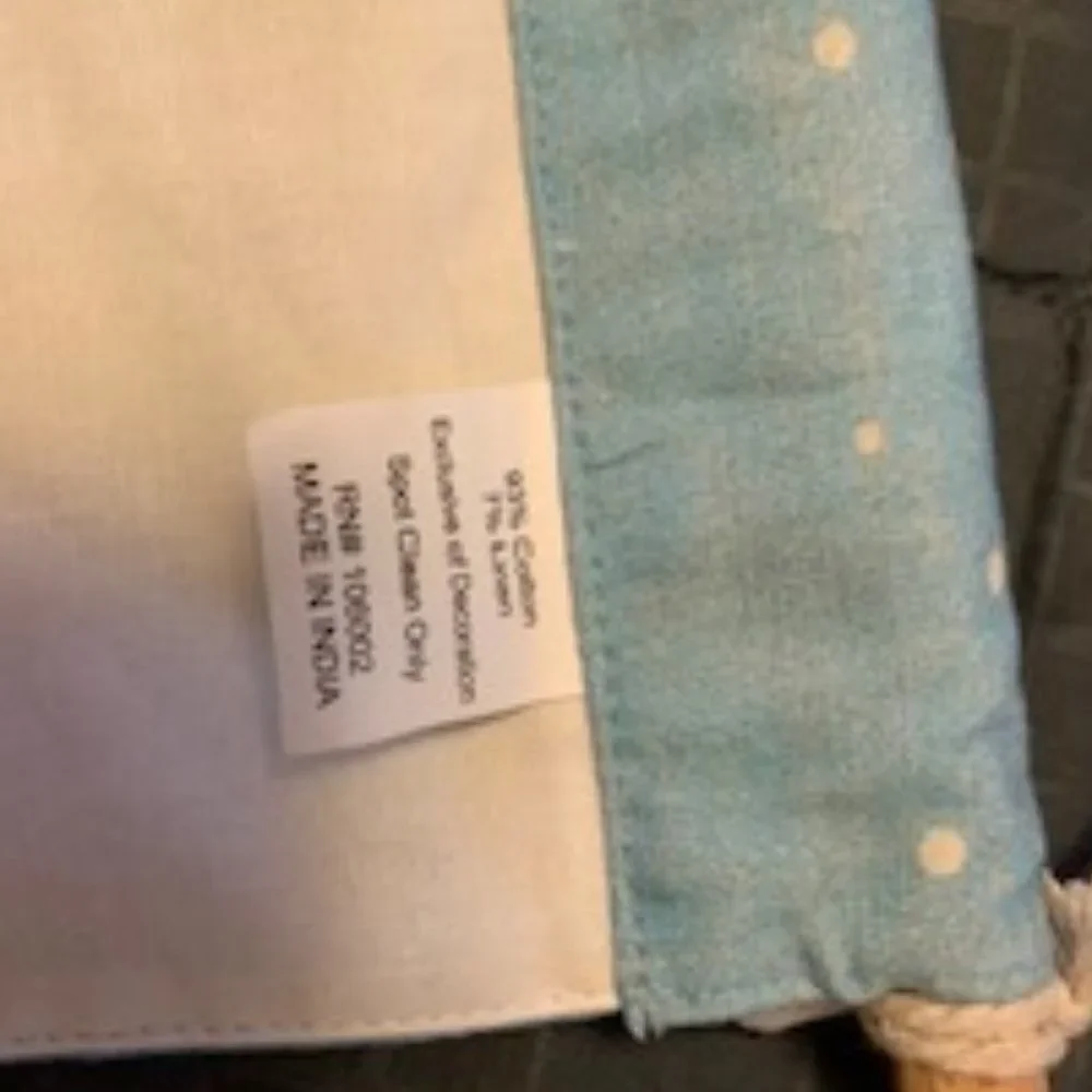 Cotton and linen Winter Wonderland hanging flag